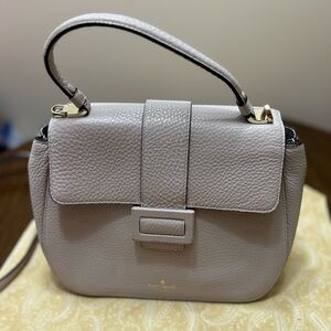 kate spade Pebbled Leather Top-Handle Shoulder Bag in ballet slipper pink